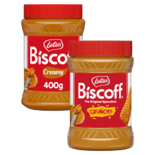 Lotus Biscoff speculoos pasta original of crunchy